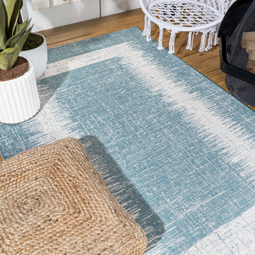 Scandi Minimalist Border Indoor/outdoor Area Rug